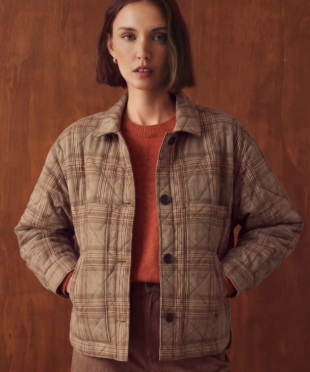 Chaqueta Acolchada Cuadros
