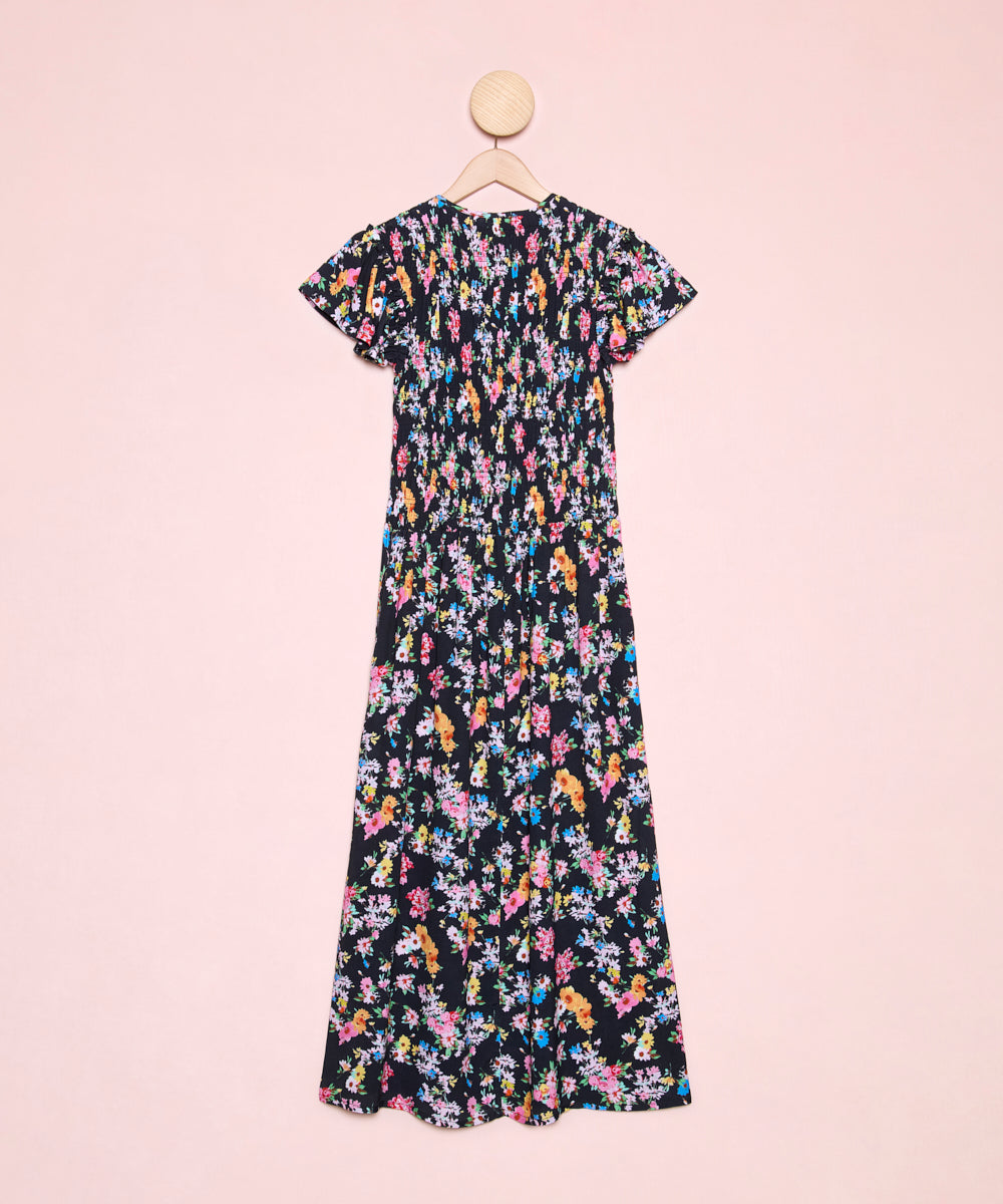 Vestido Gaia Dark Flowers