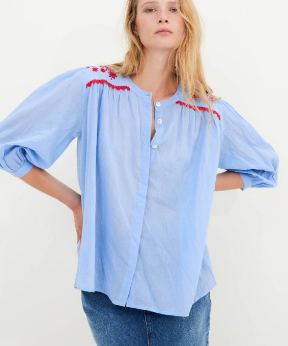 BLUSA MUMBAI POPELIN
