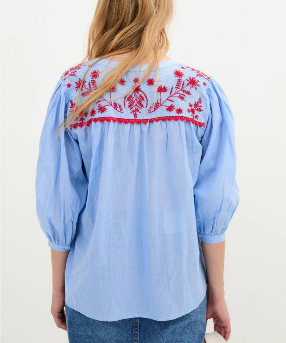 BLUSA MUMBAI POPELIN