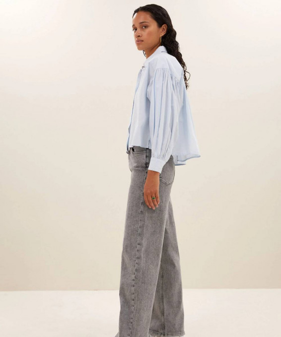 BLUSA SARAH SHORT CHAMBRAY