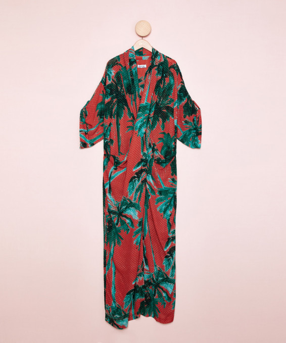 Vestido Kimono Estampado