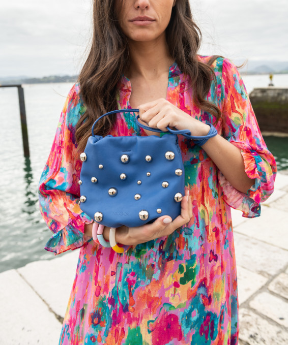 BOLSO TOTITA BALL PLATA