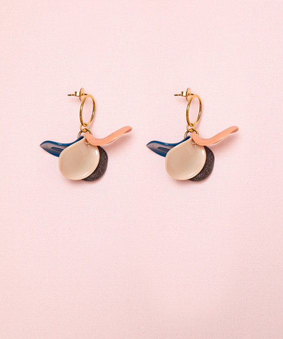 PENDIENTES PETALO COMBI ARO...