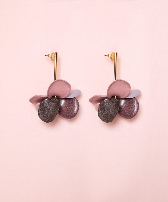 PENDIENTES PETALO COMBI...