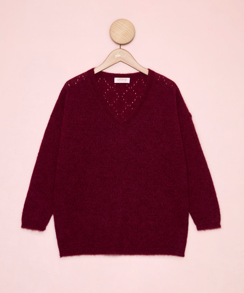 Pointelle Pullover