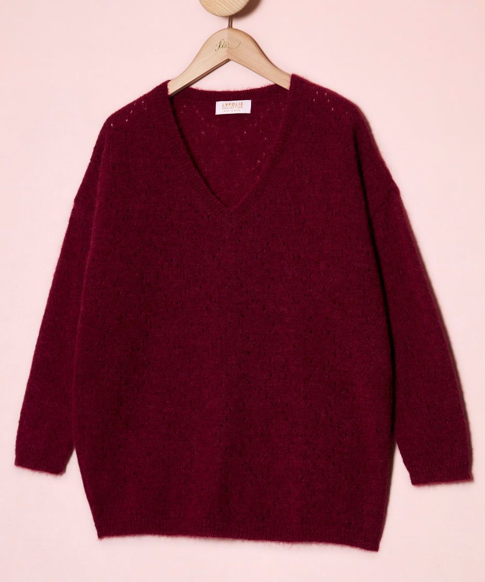 Pointelle Pullover