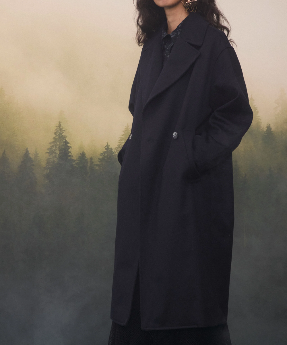 Abrigo de lana oversize