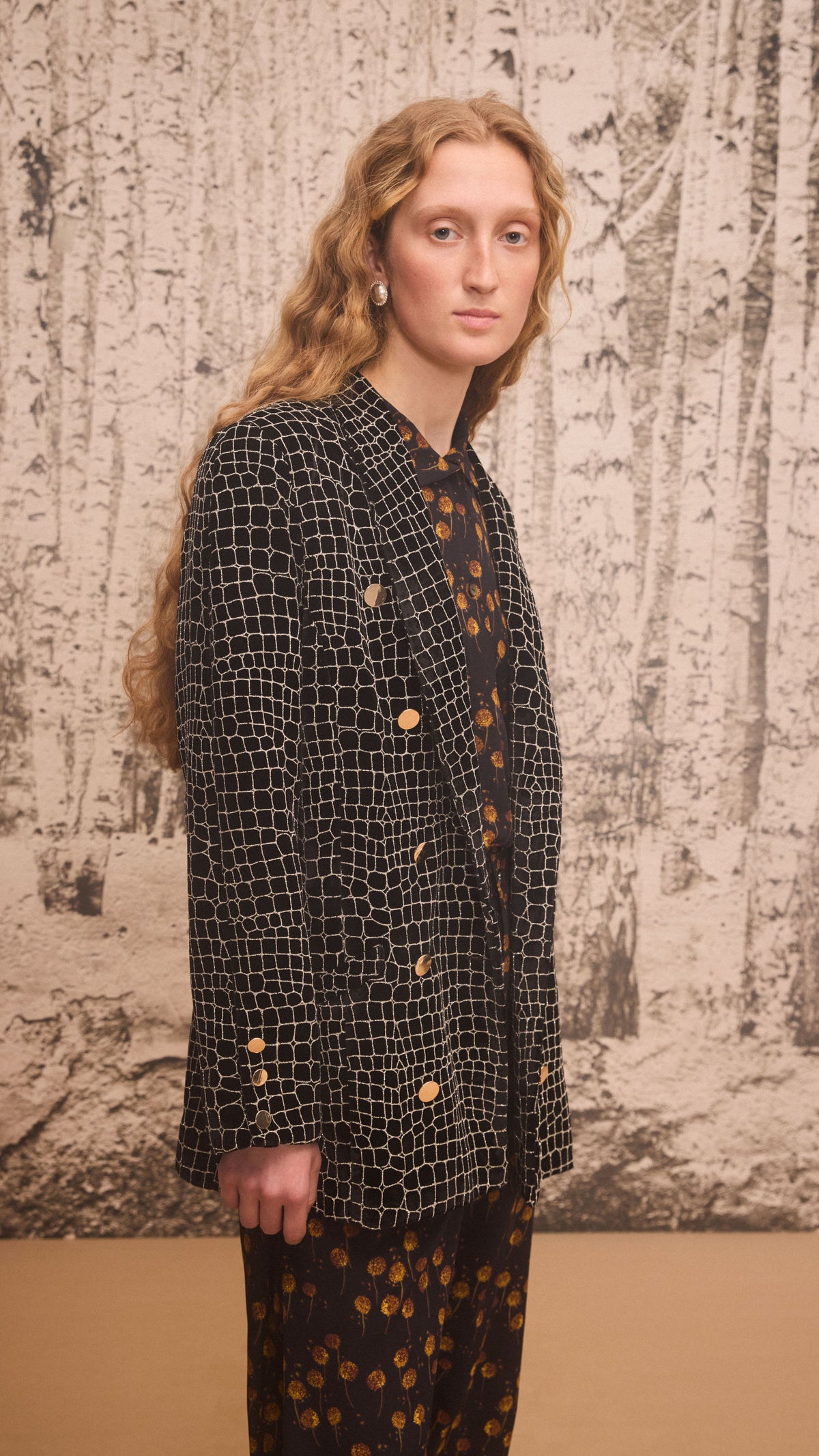 Blazer estampado
