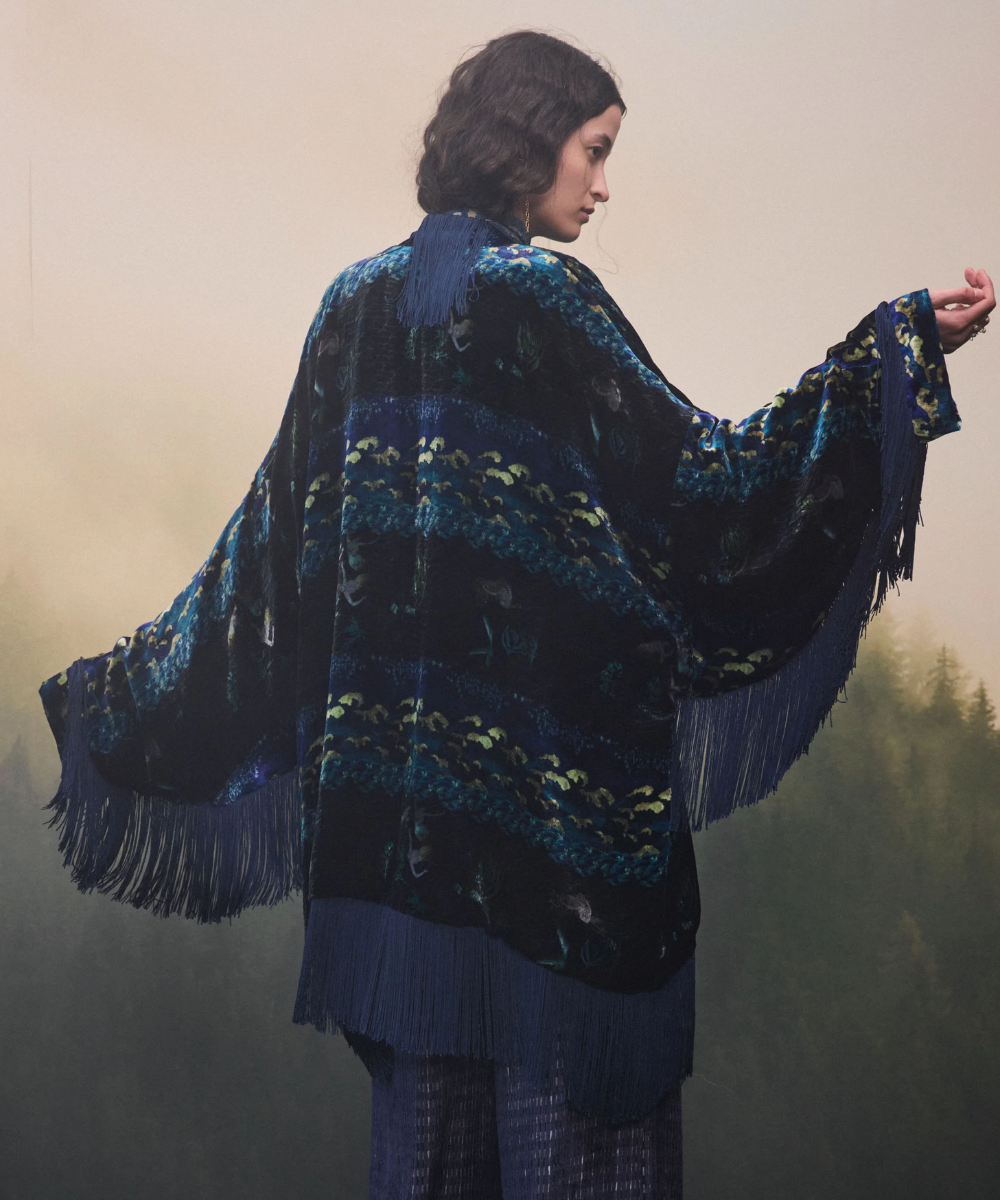 Kimono de terciopelo