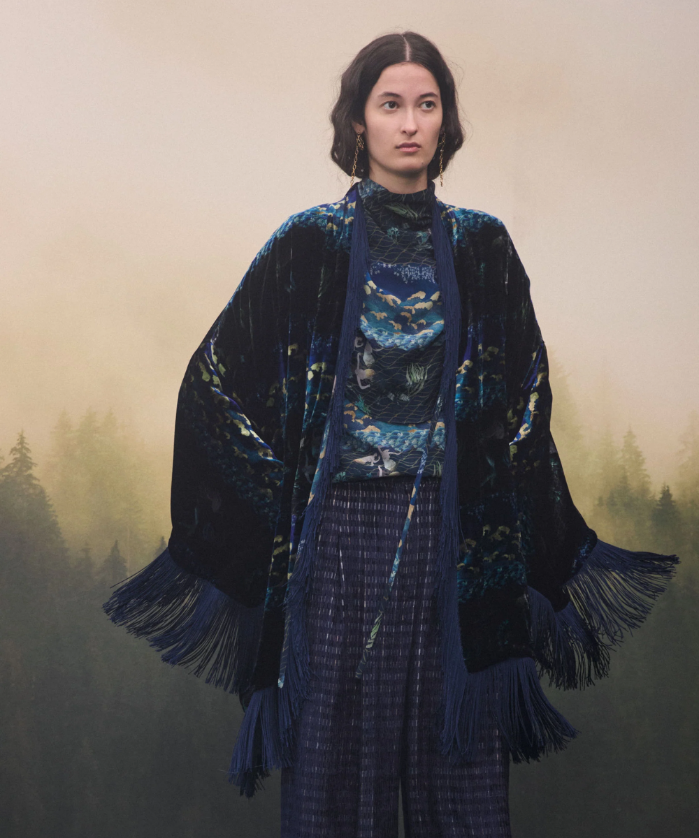 Kimono de terciopelo