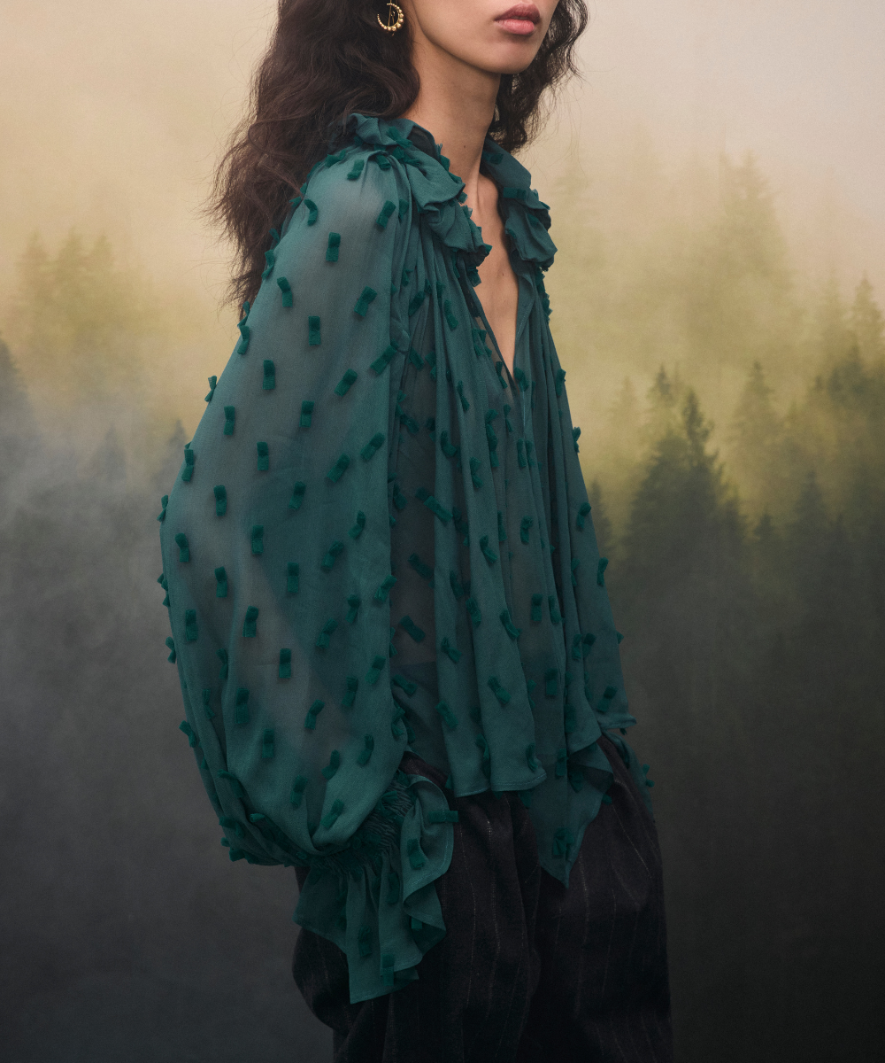 Blusa De Gasa Green