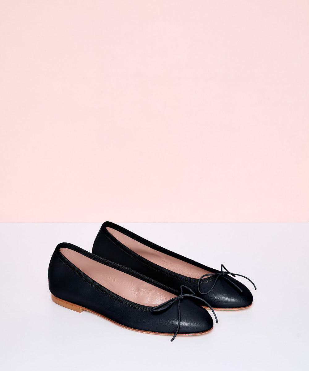 Bailarina Piel Navy