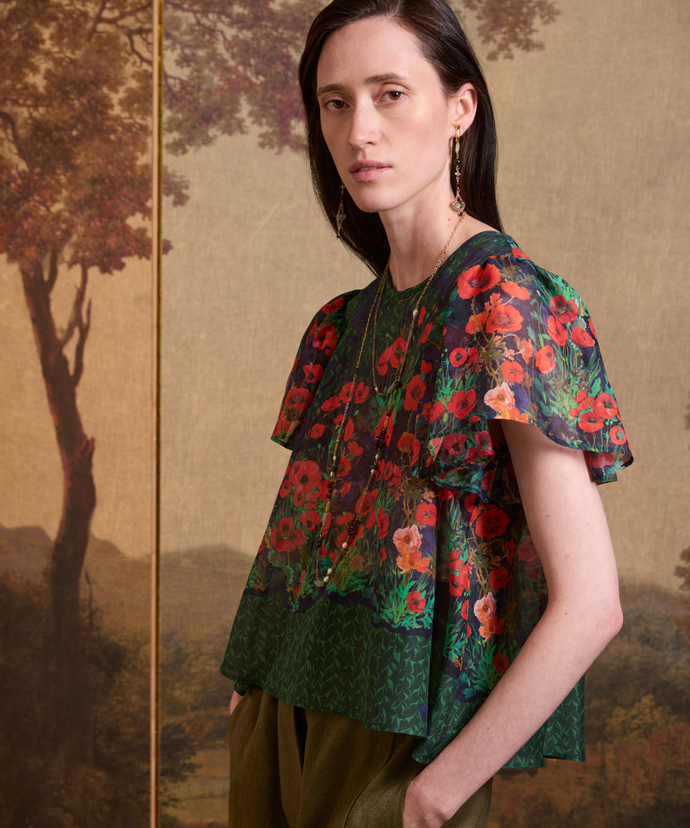 Blusa Amapolas Green