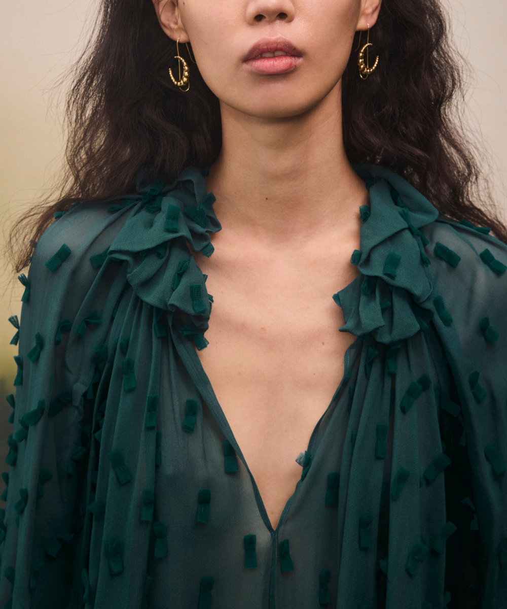 Blusa De Gasa Green