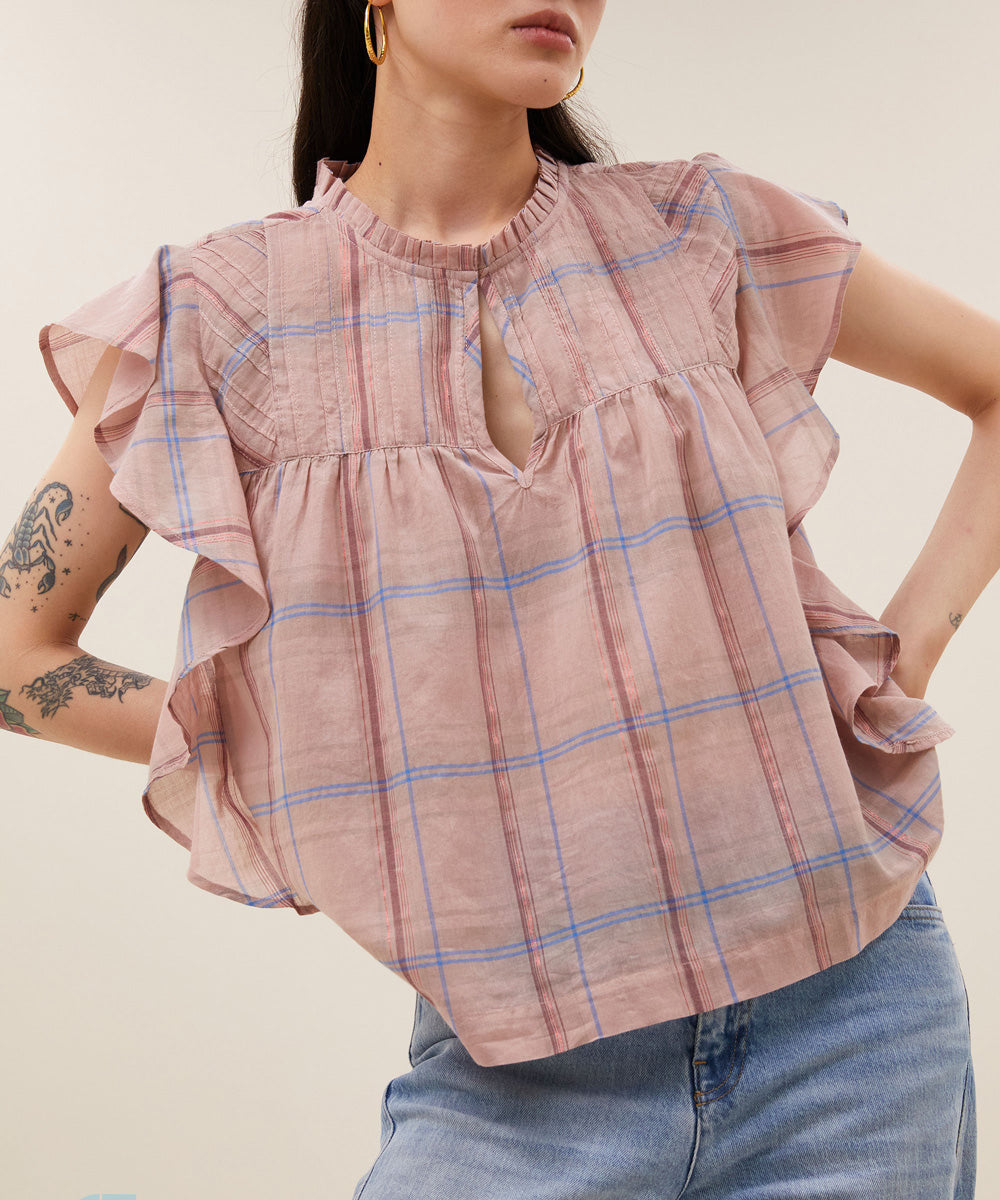 Blusa Danee Pink Check