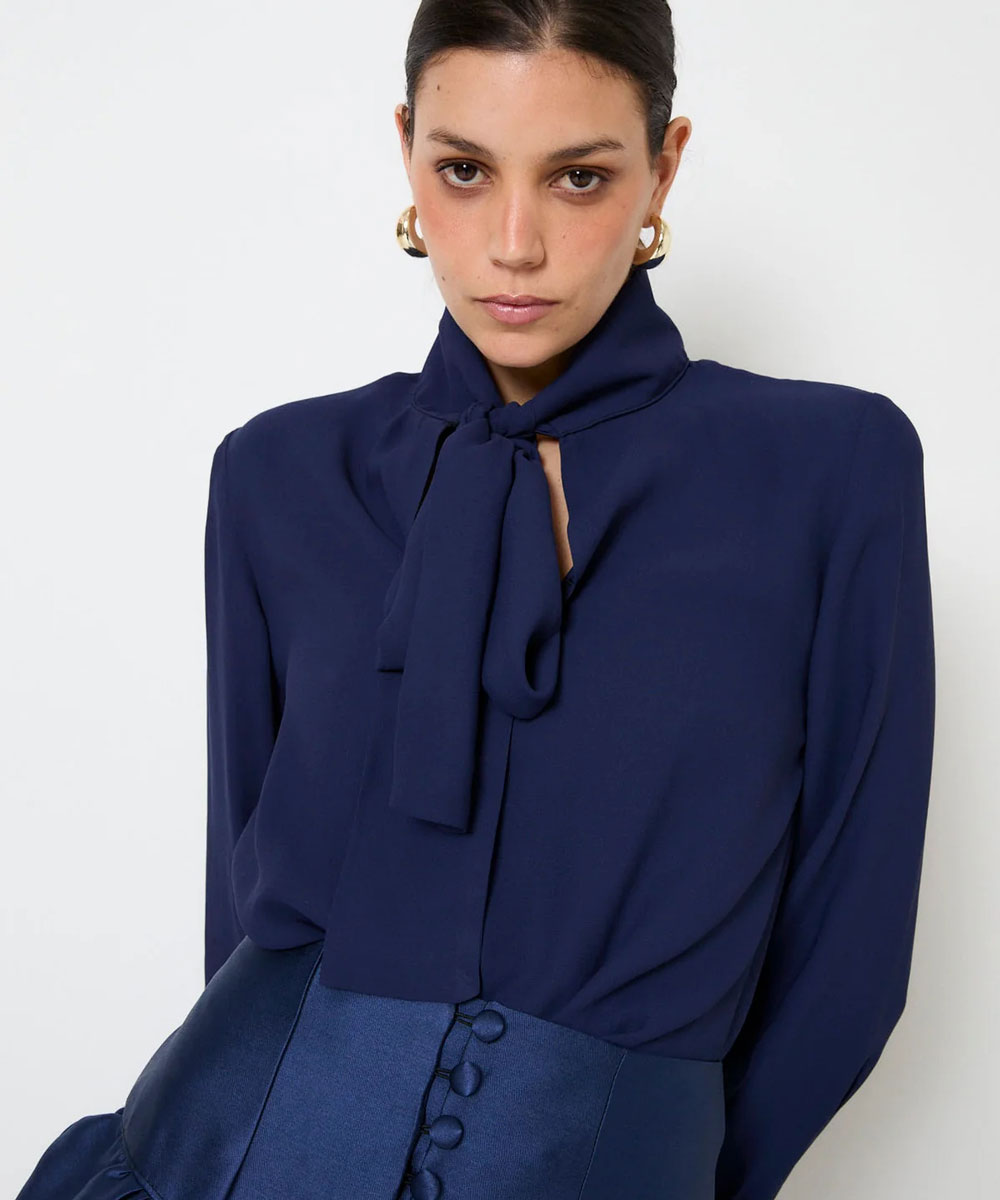 Blusa Lazo Crespon