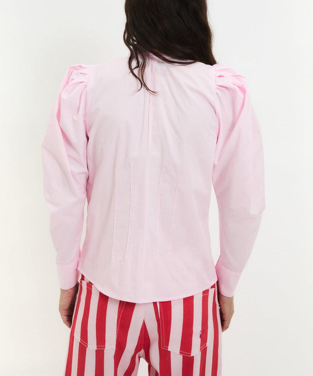 Blusa Pajarita Popelin Rosa