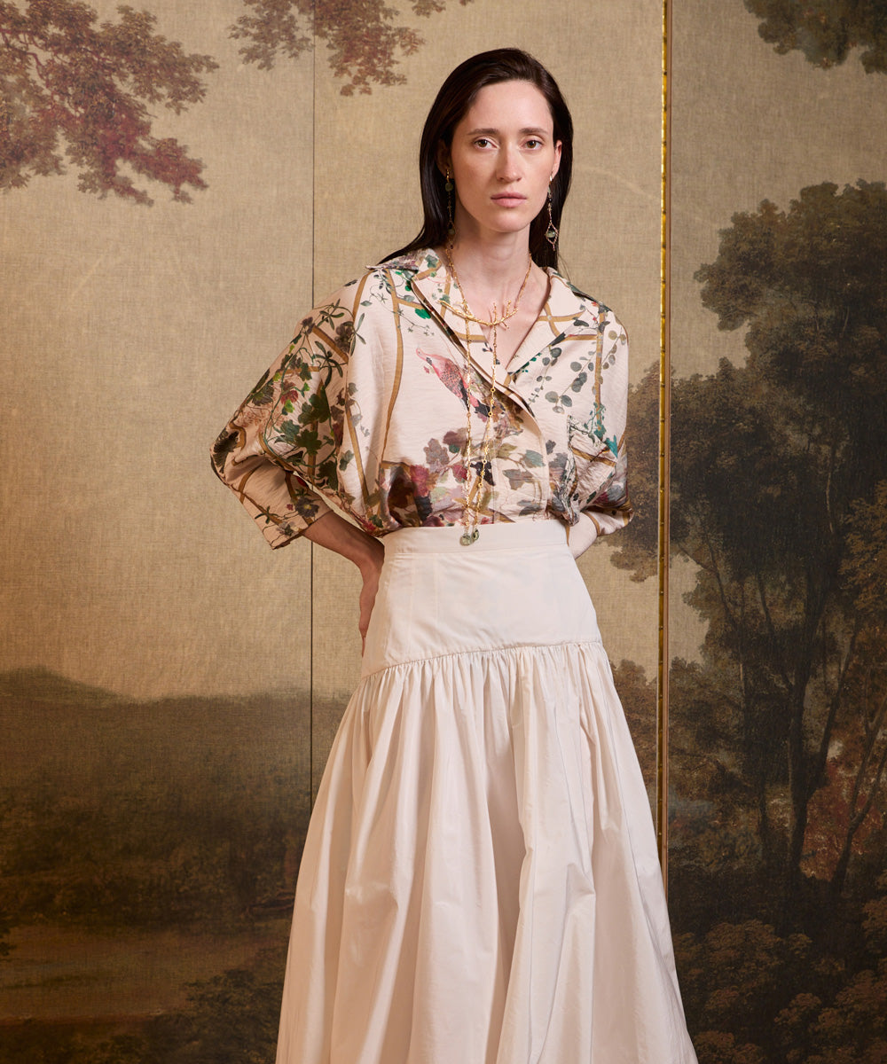 Camisa Botánica Fluida