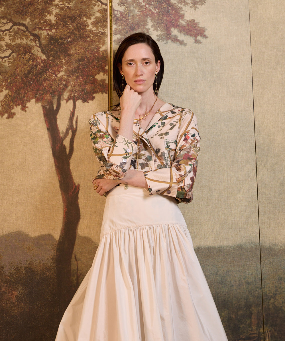 Camisa Botánica Fluida