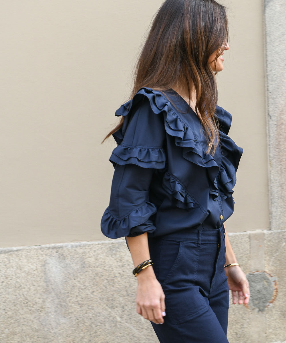 Camisa Moniz Rufles
