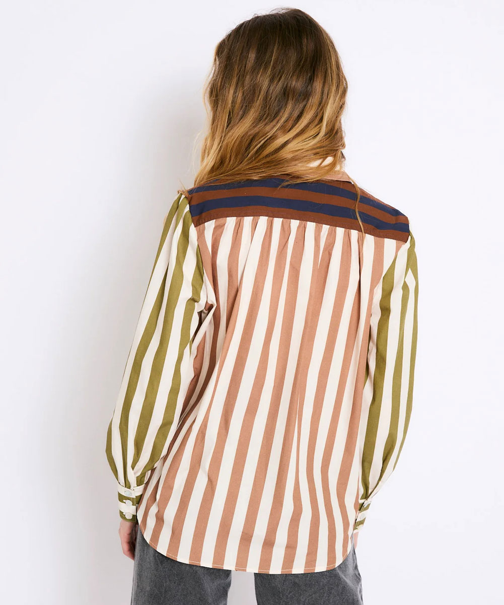 Blusa Carlota Rayas Tricolor