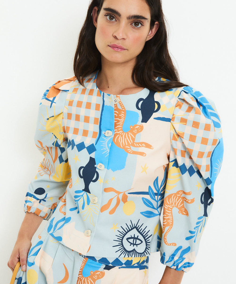 Chaqueta Farol Beach Azul