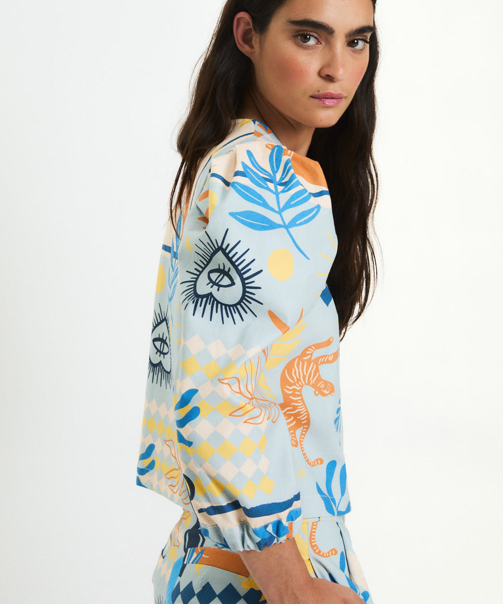 Chaqueta Farol Beach Azul