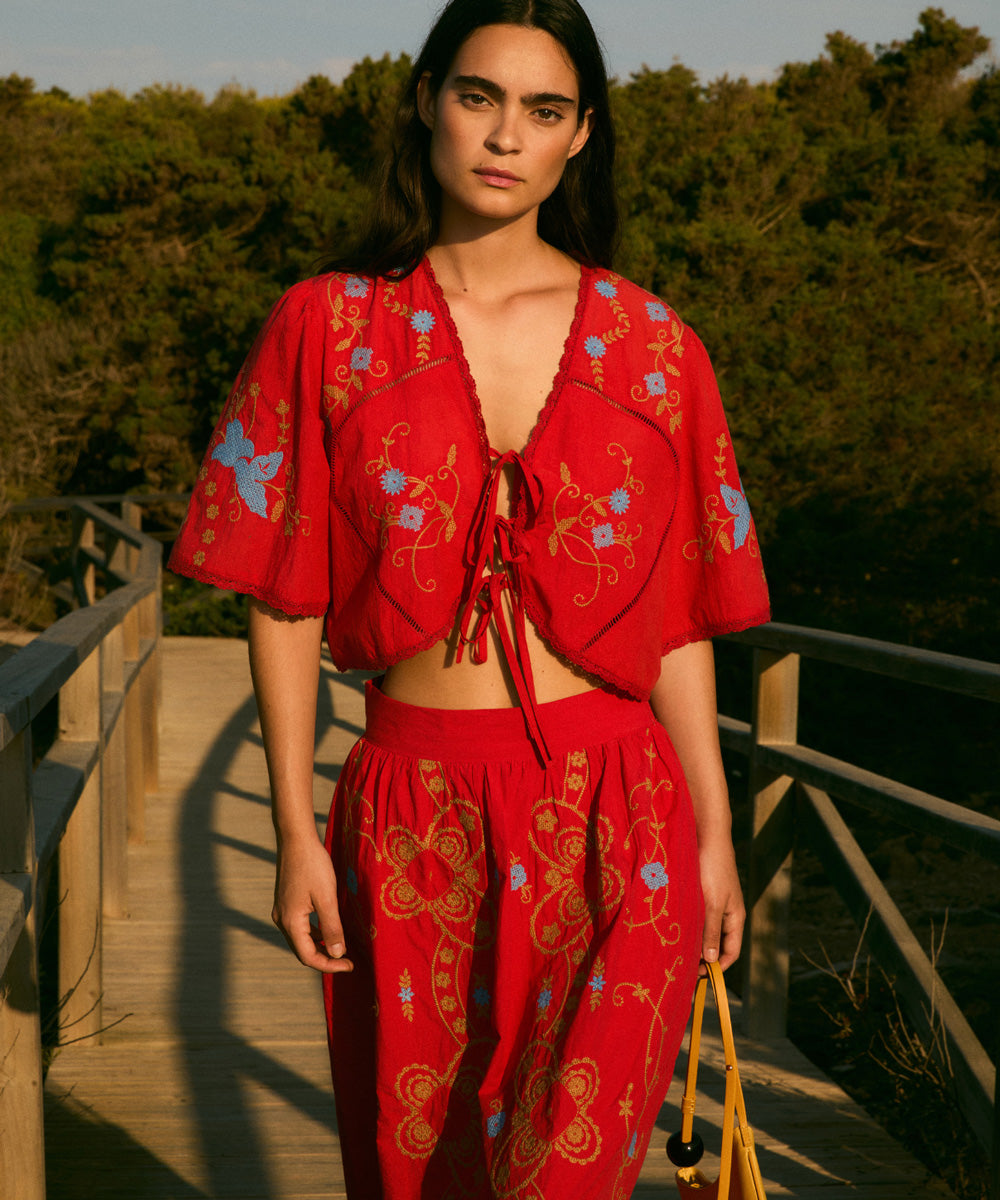 Falda Amapola Embroidery