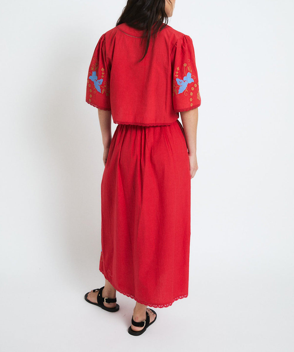 Falda Amapola Embroidery