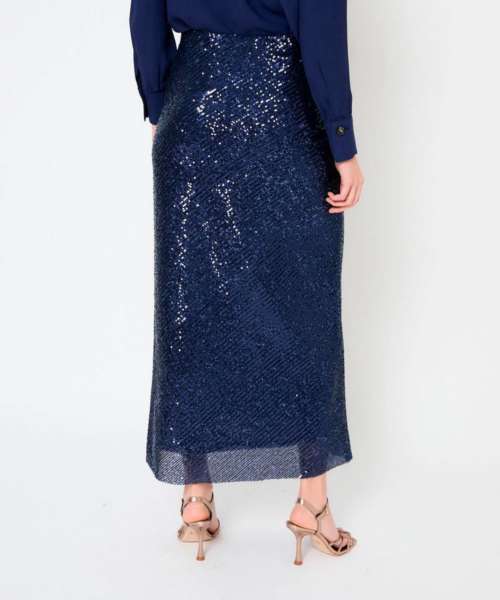 Falda Bies Lentejuelas