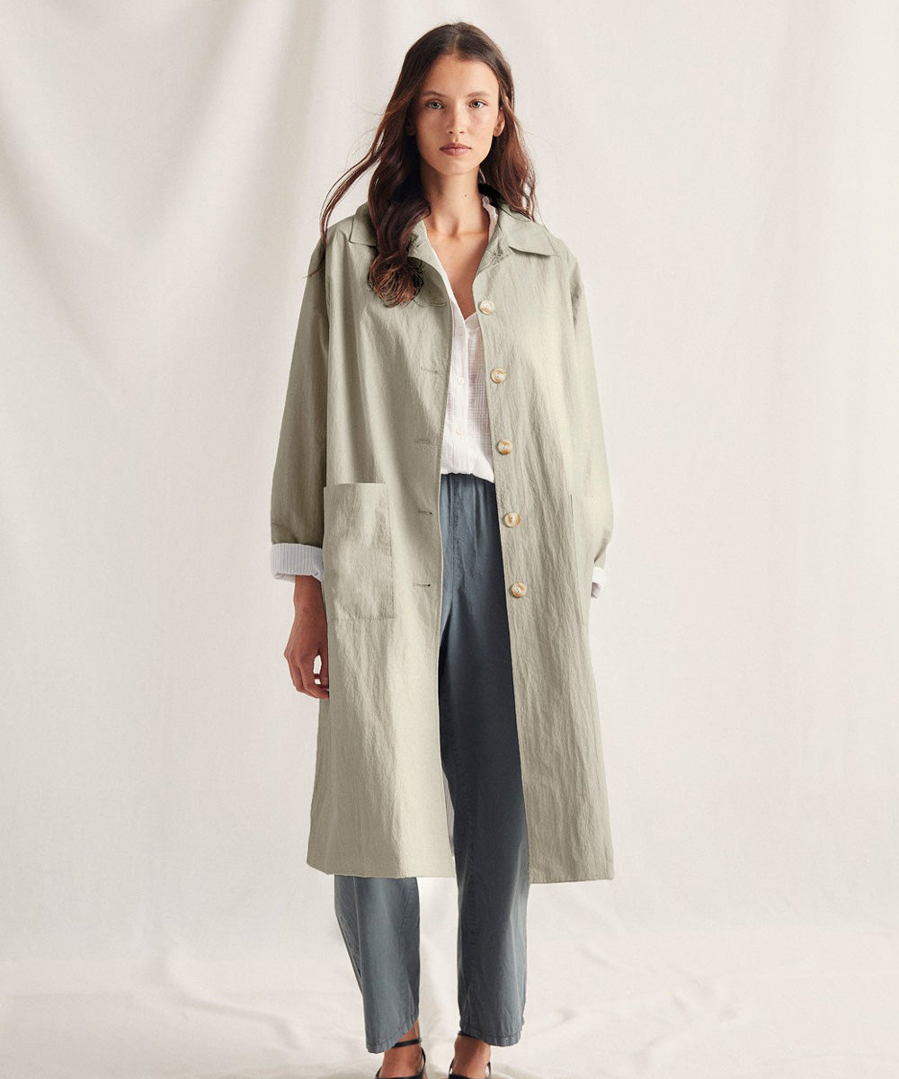 Gabardina Larga Jay Verde