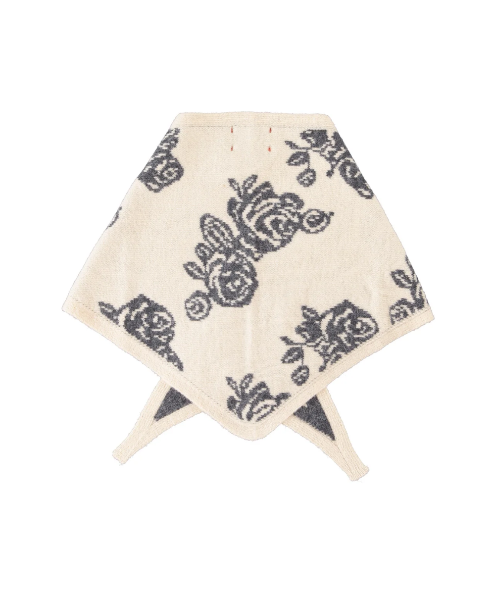 Knitted Flowers Bandana