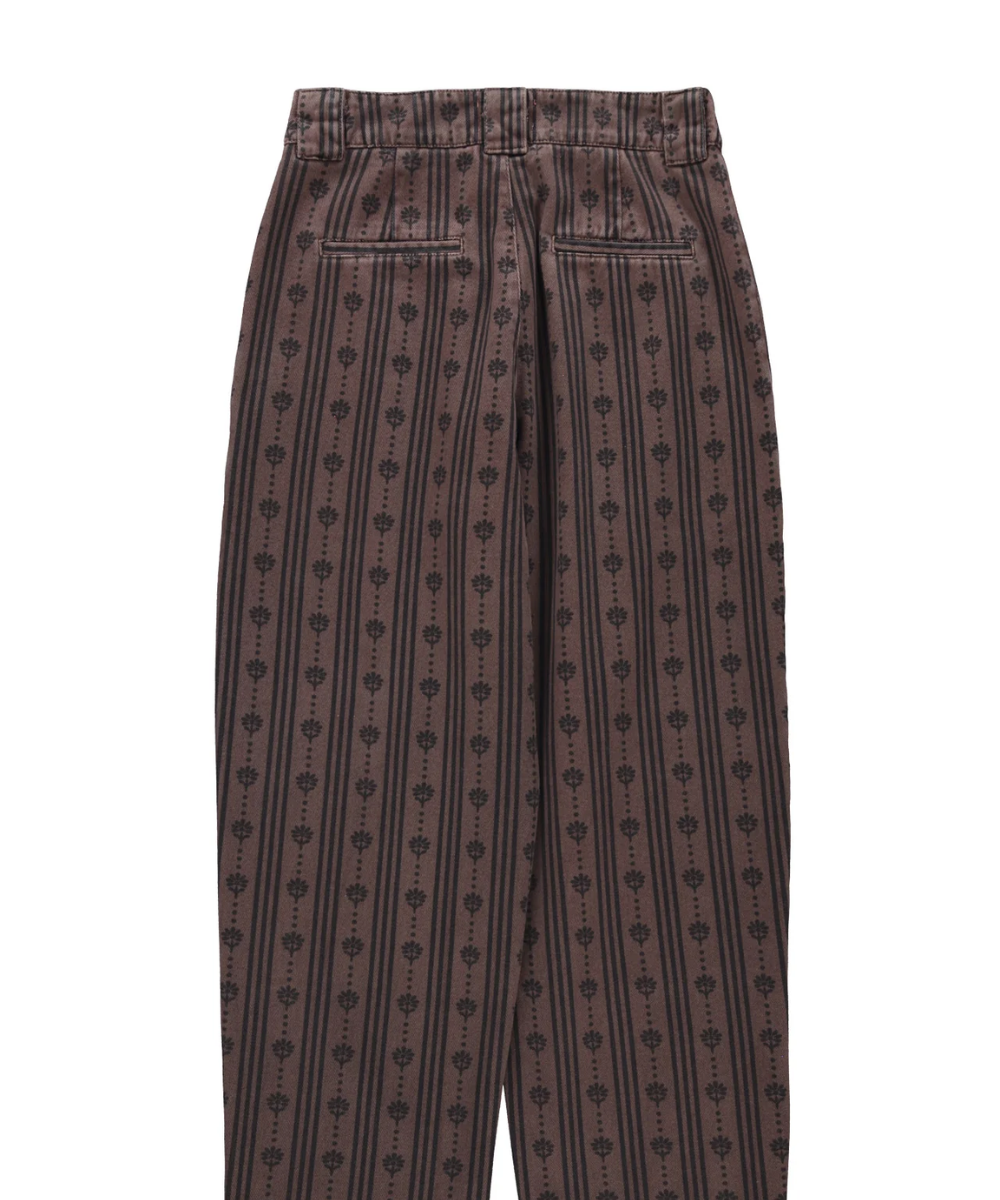 Floral Stripes Trousers