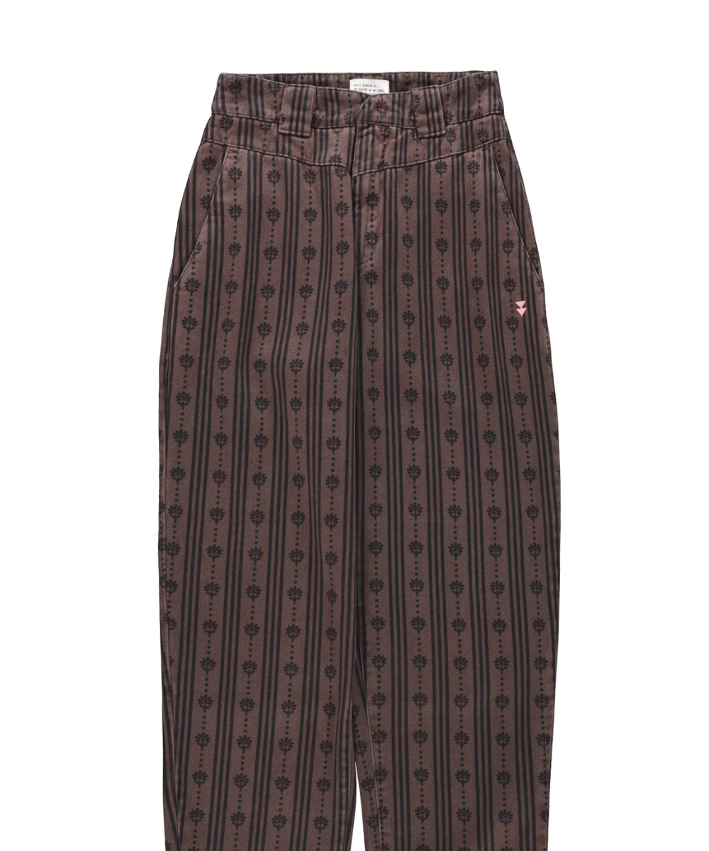 Floral Stripes Trousers