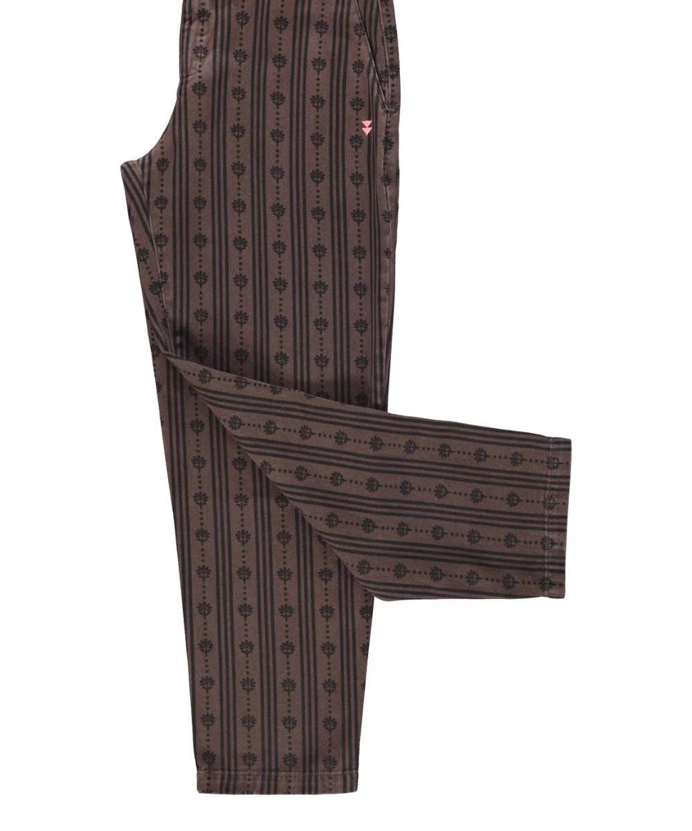 Floral Stripes Trousers