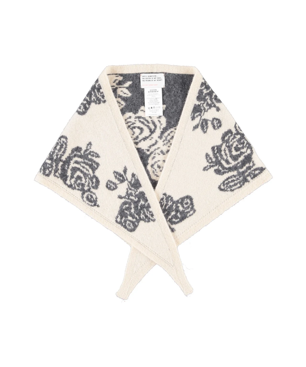 Knitted Flowers Bandana