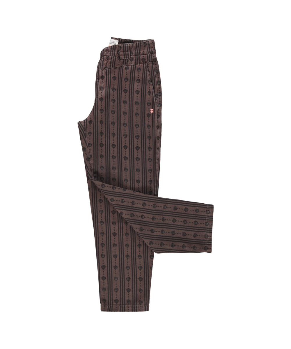 Floral Stripes Trousers