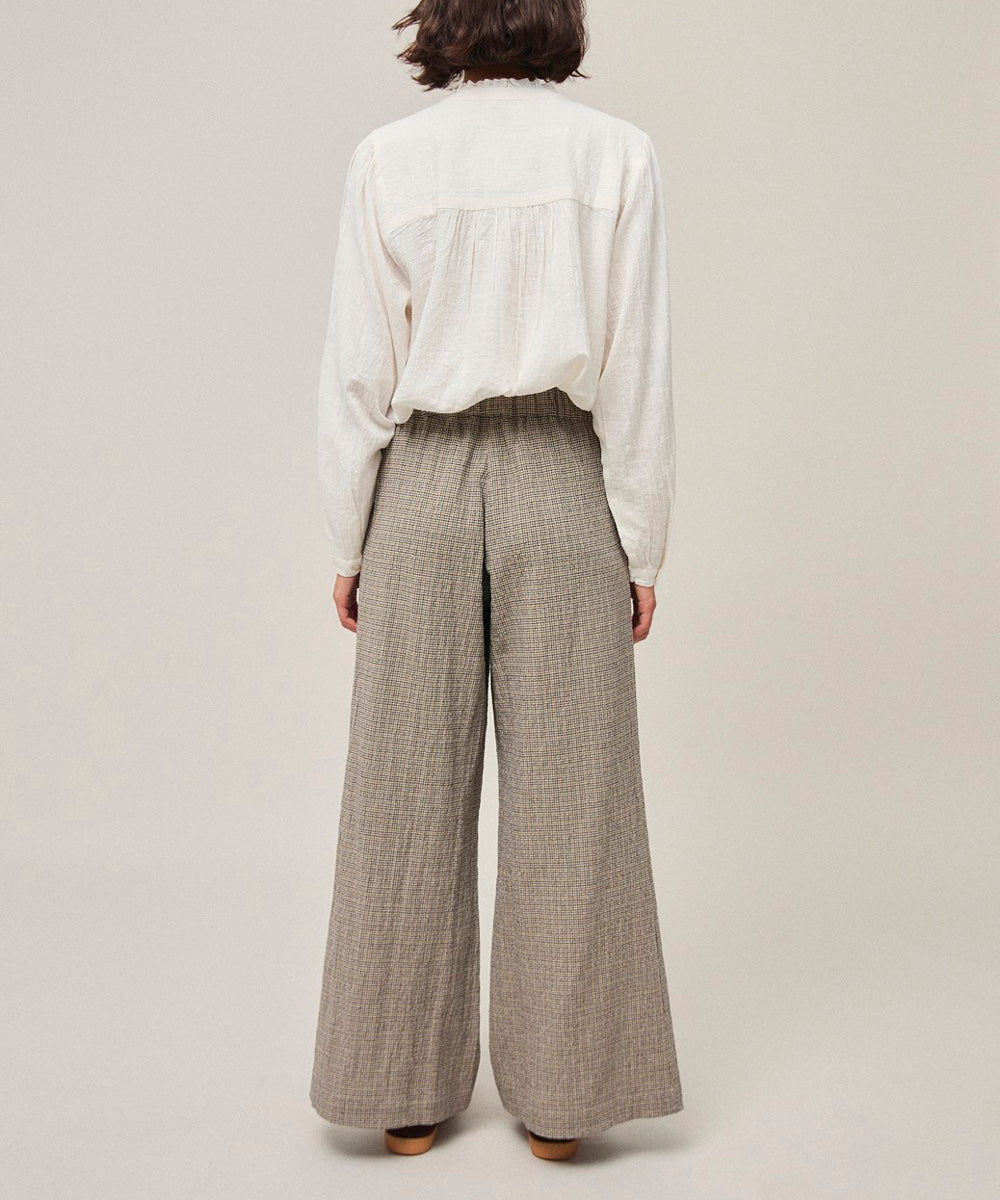 Pantalón Ancho Cuadritos Rita