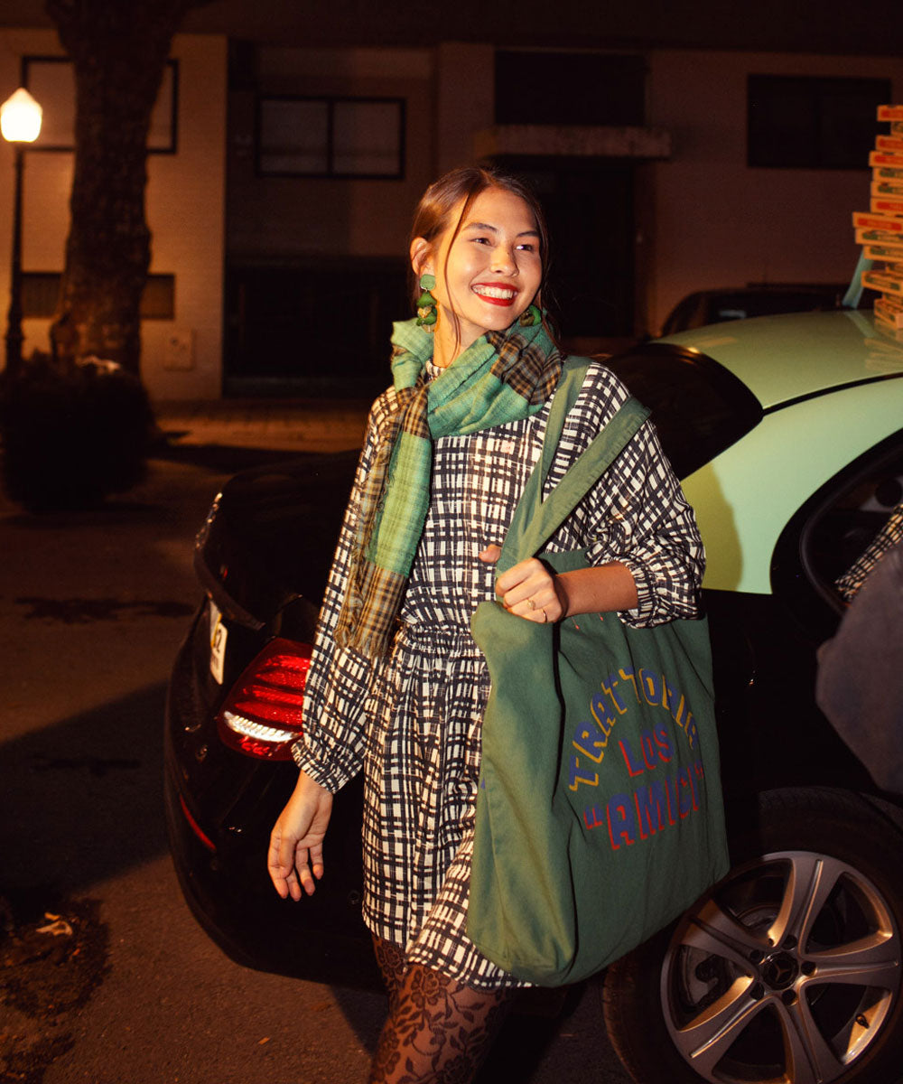 Pañuelo Cuadros Patchwork Green