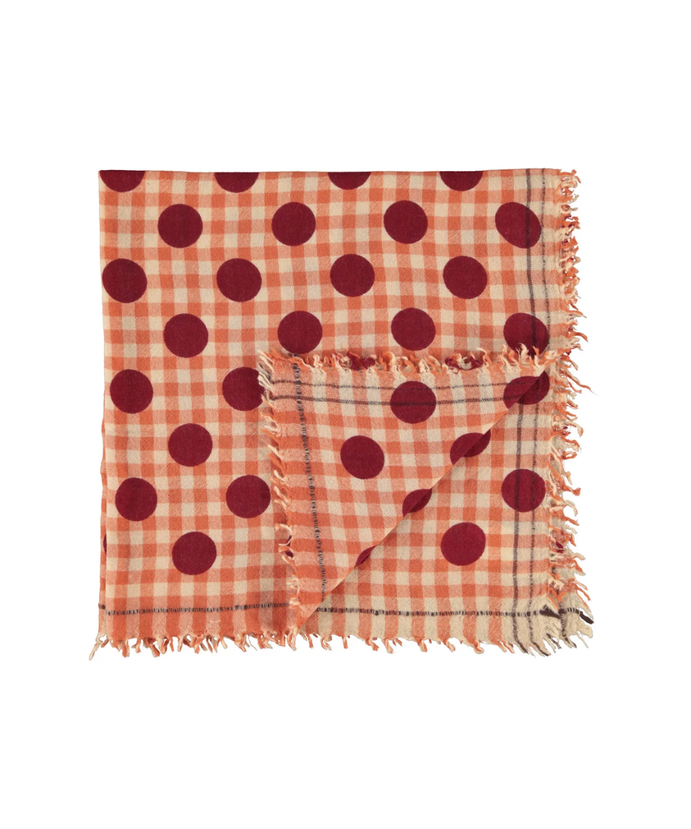 Scarf Orange Dots