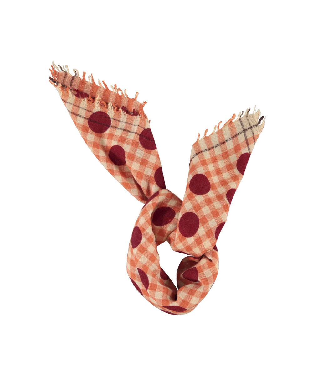 Scarf Orange Dots