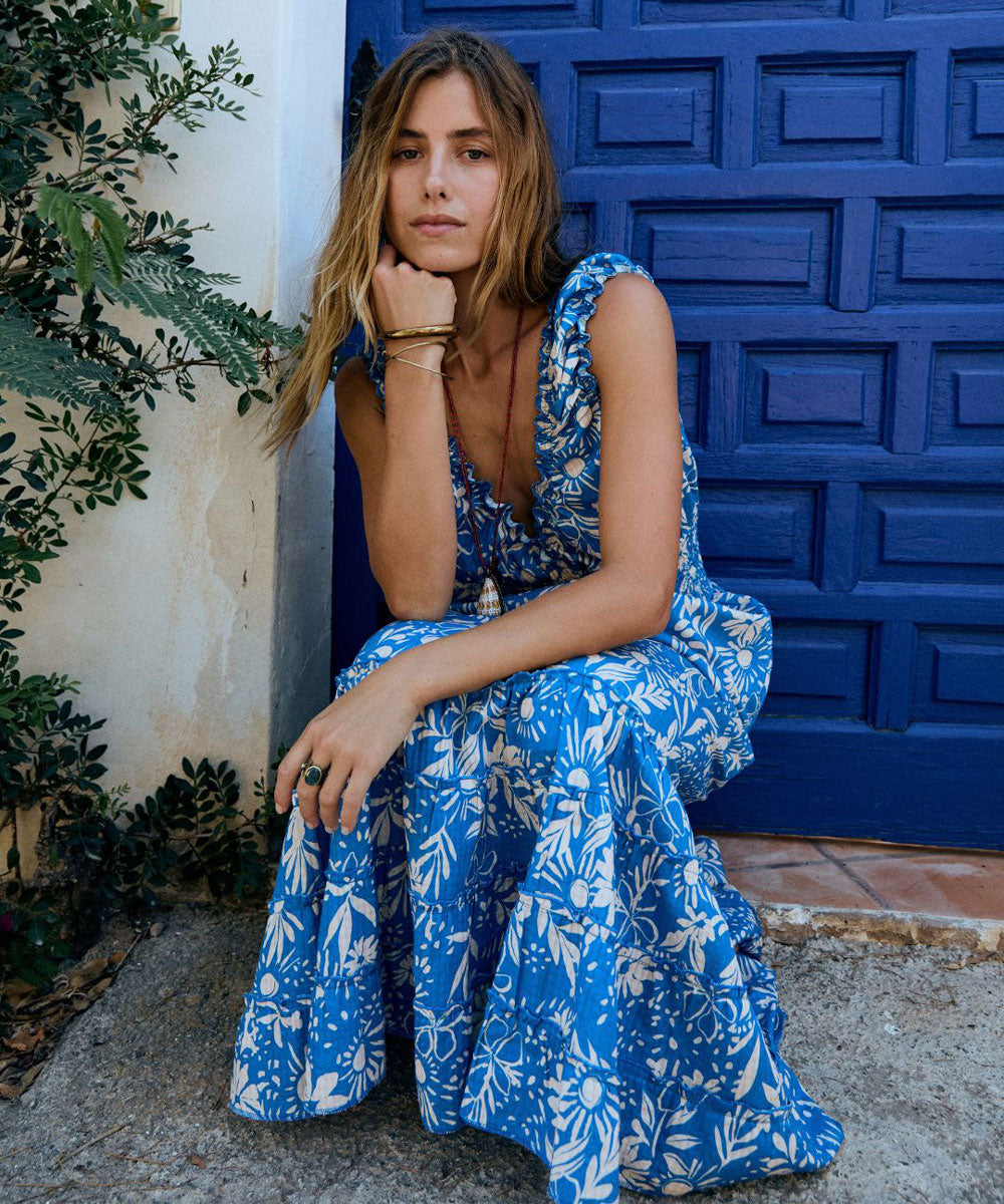 Vestido Celeste Boho Breeze