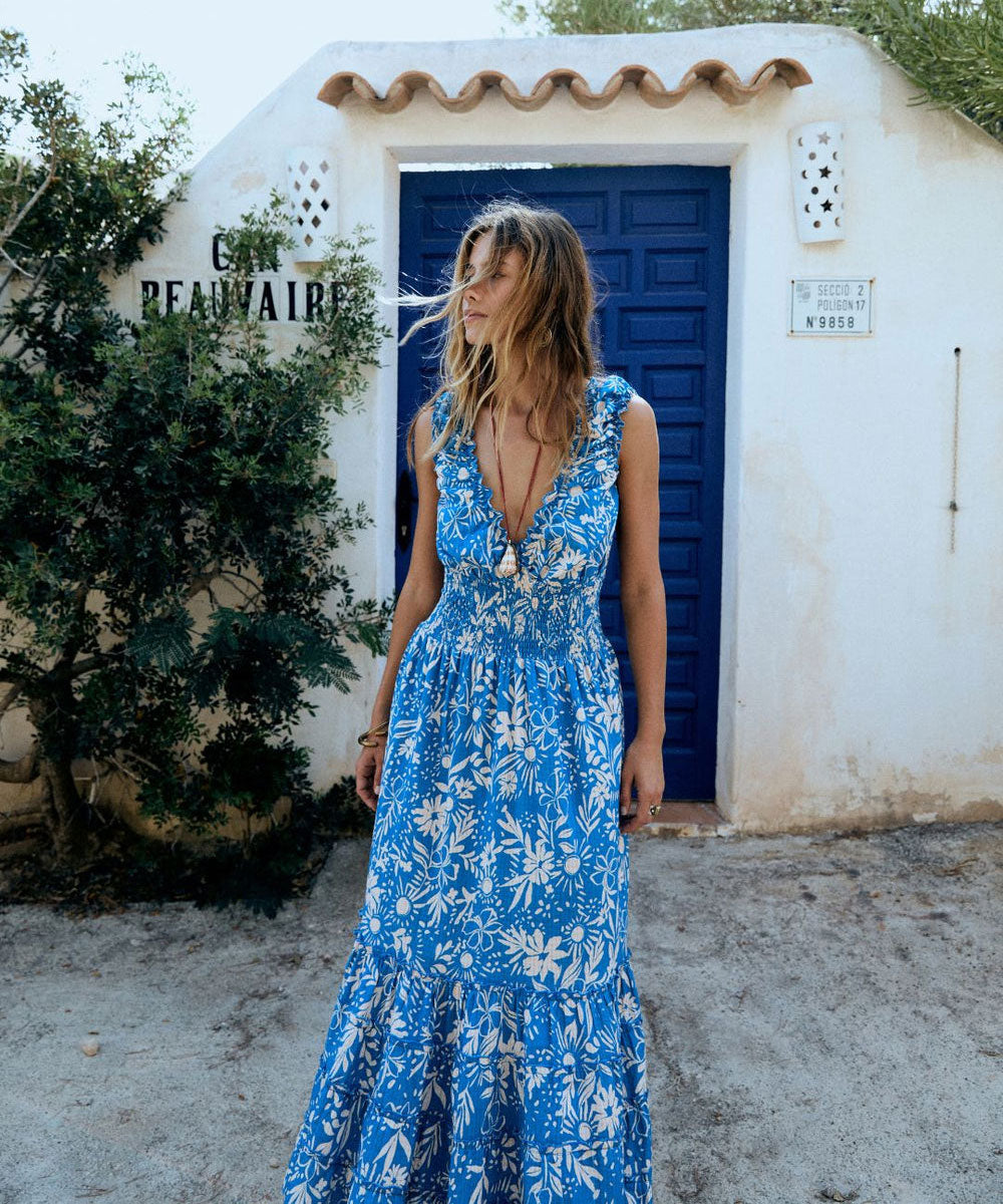 Vestido Celeste Boho Breeze