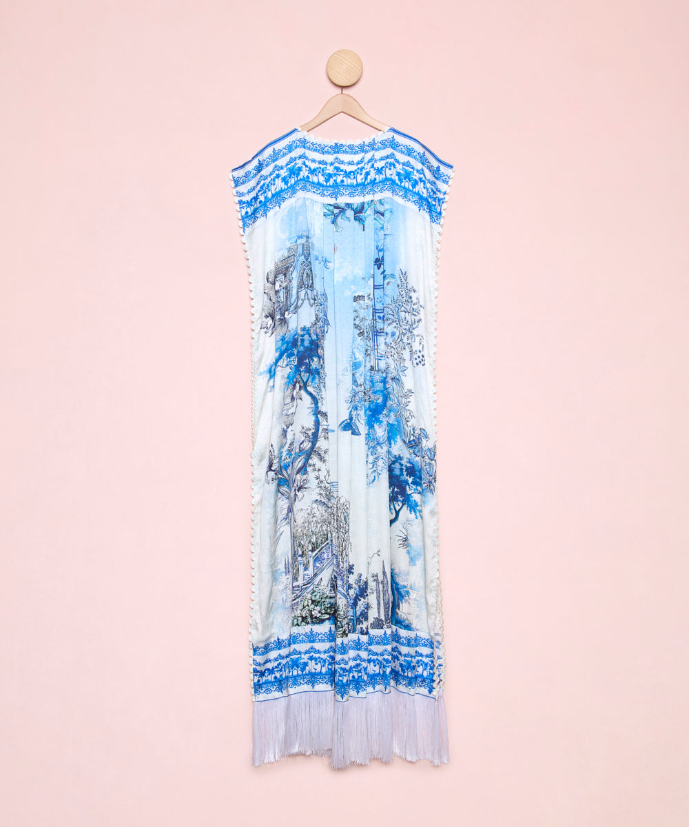 Vestido Kaftan Flores