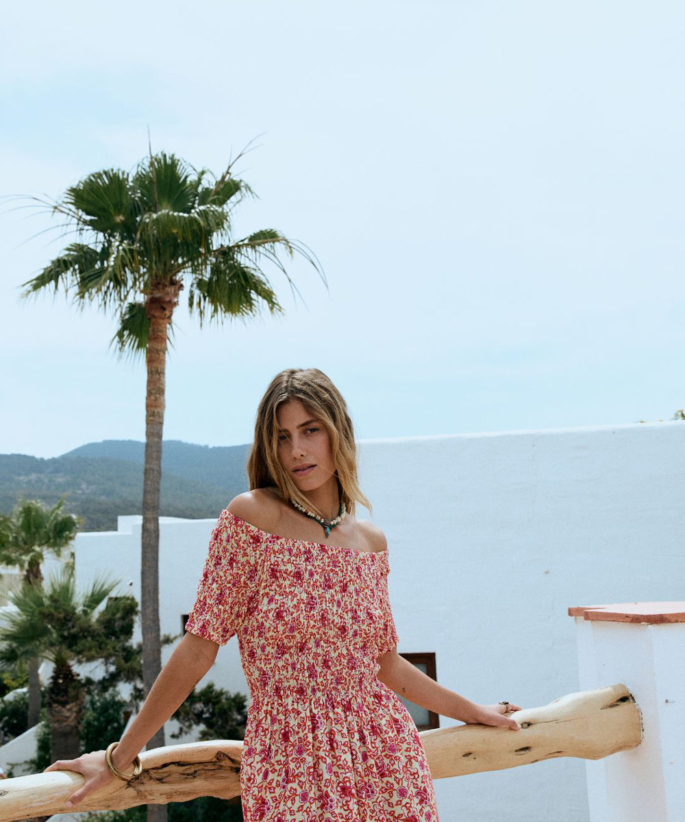 Vestido Leonore Scarlet Bloom