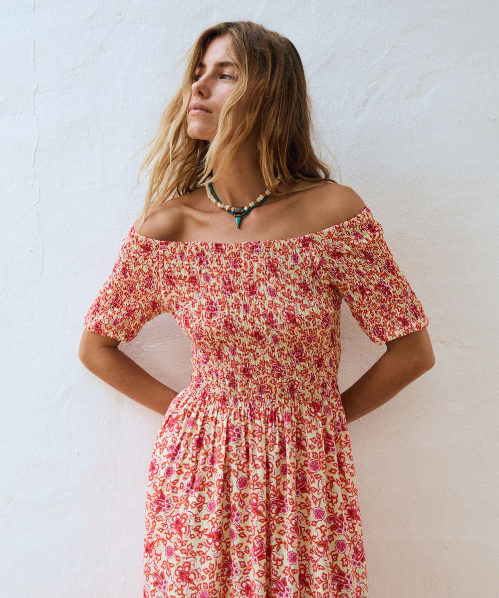 Vestido Leonore Scarlet Bloom