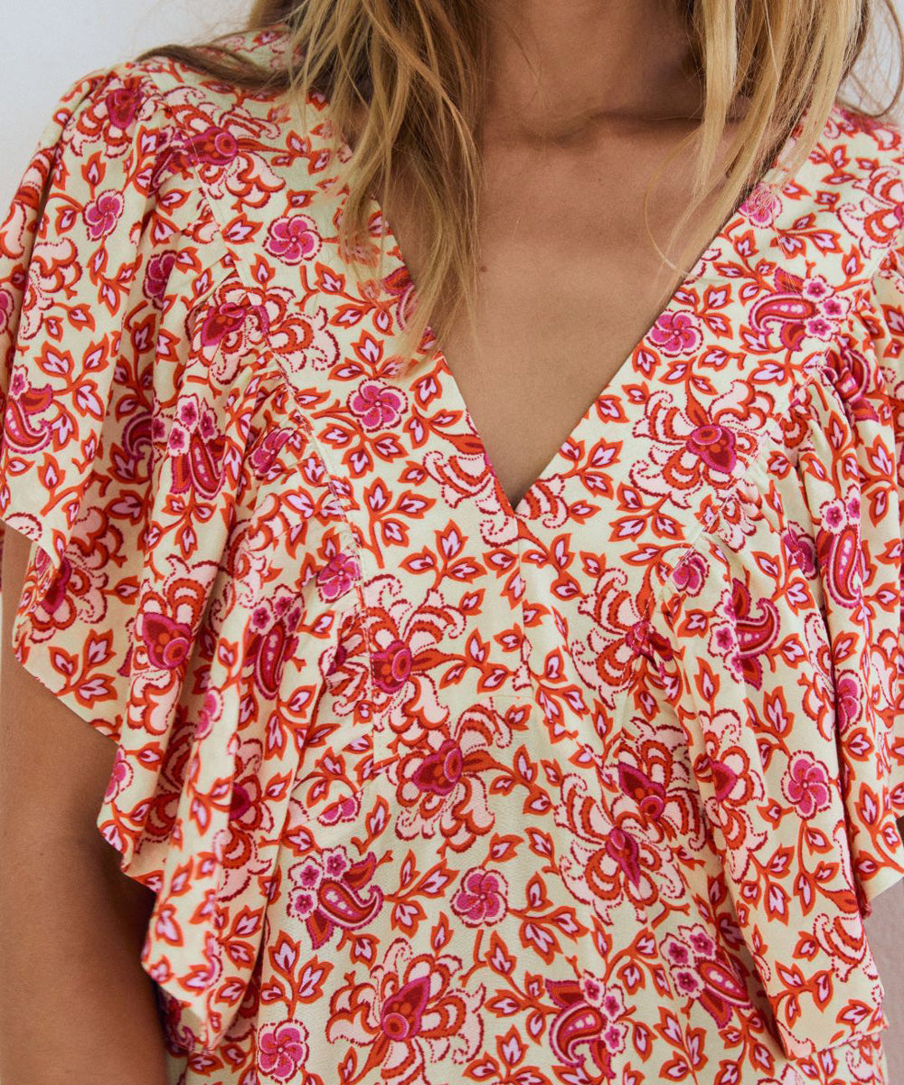 Vestido Medea Scarlet Bloom