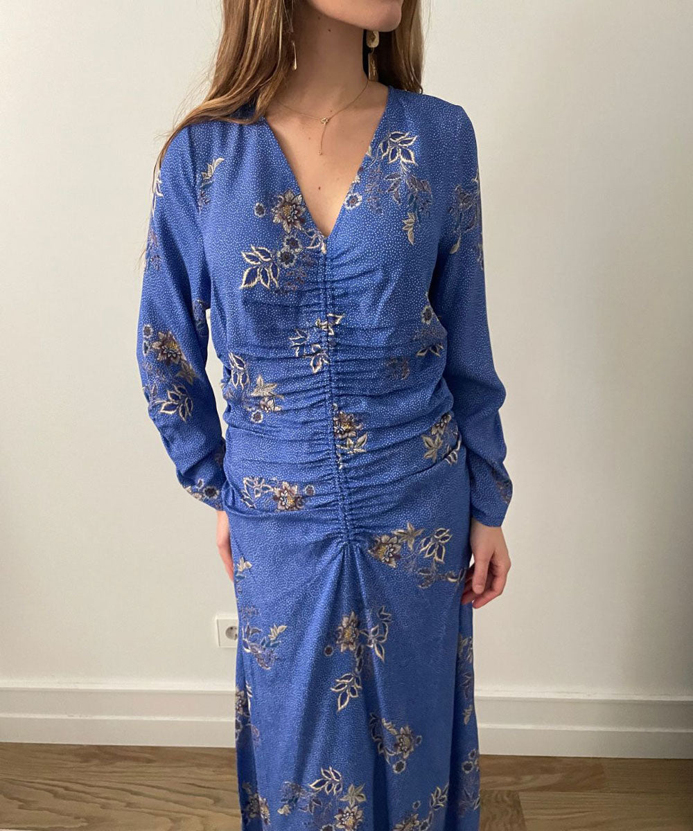 Vestido Pamela New Blue Bloom