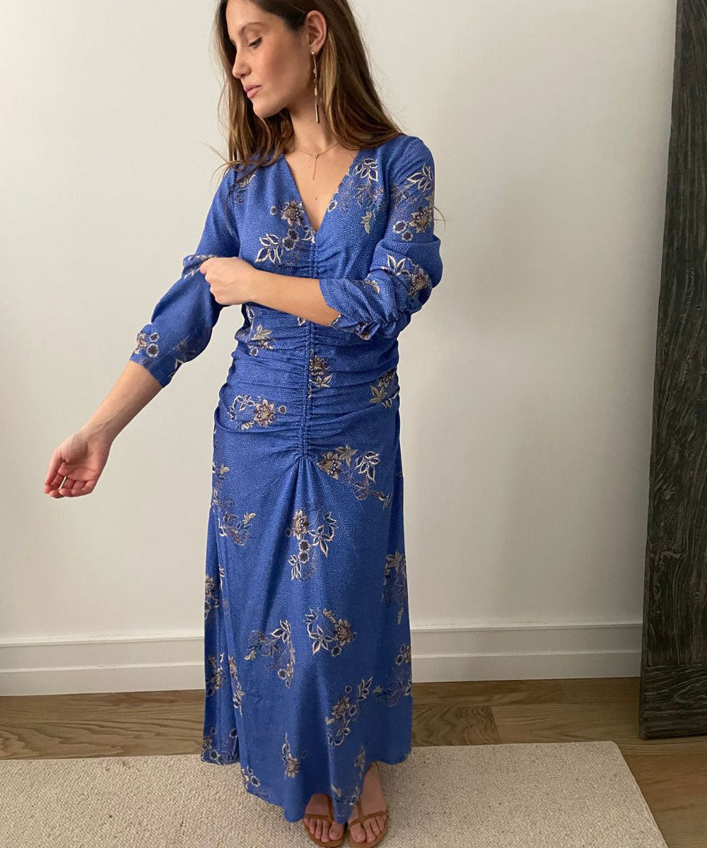 Vestido Pamela New Blue Bloom
